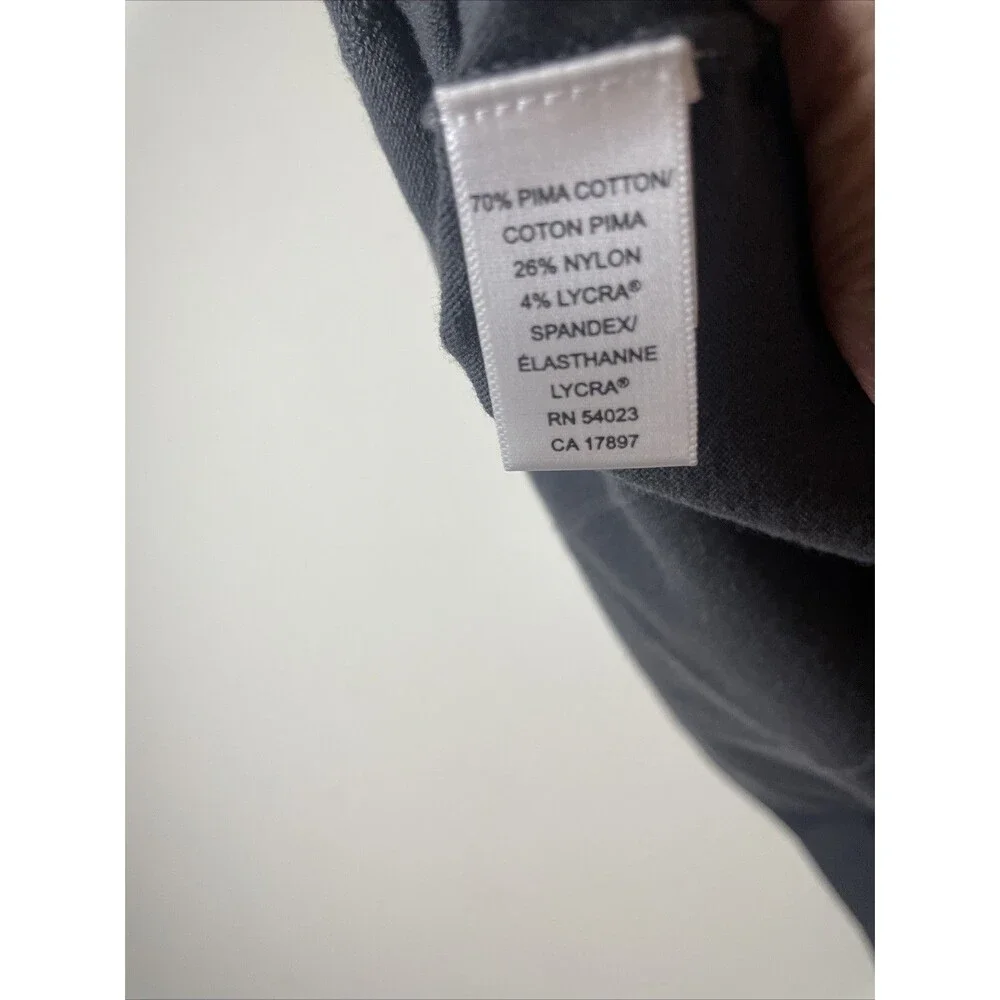 Vintage Banana Republic Men’s Polo Short Gray Pima Cotton Size M